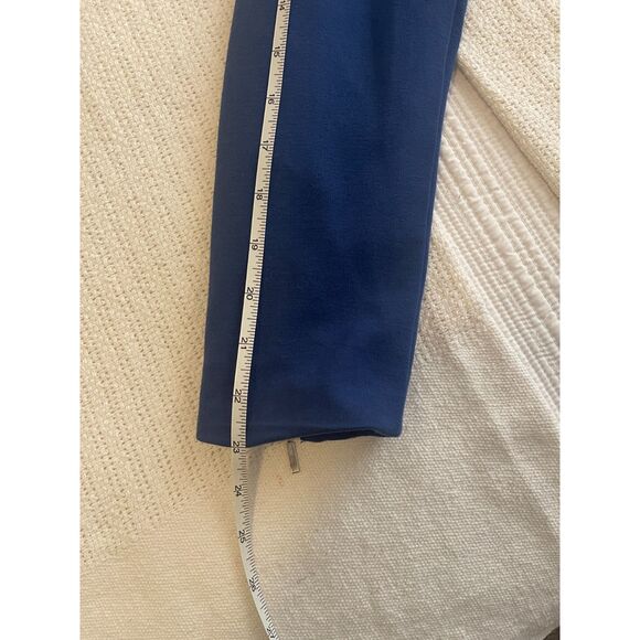 Chico’s Black Label Women’s Blazer 00 Purple Blue Open Front Textured Jacket - Picture 7 of 7